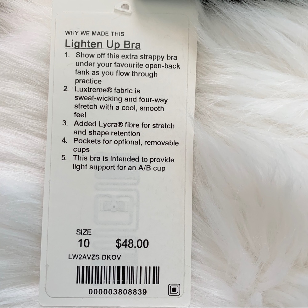 Lululemon Lighten Up Bra DKOV dark olive green new - Picture 4 of 4